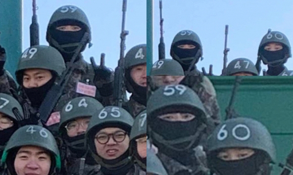 Hot rần rần ảnh hiếm của Jimin - Jungkook (BTS) trong quân đội, chỉ lộ mỗi đôi mắt cũng đủ gây bão mạng