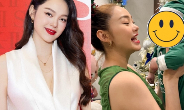 Sau 4 tháng sinh con, Minh Hằng hiếm hoi công khai rõ gương mặt nhóc tỳ