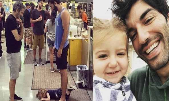 Con gái lăn đùng ra ăn vạ ở trung tâm thương mại, cách ứng xử của ông bố nổi tiếng 'gây bão', ai cũng phải thán phục