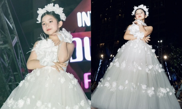 Mẫu nhí Linh Anh - học trò nhí siêu mẫu Đình Quyền làm 'vedette' tại International Fashion Show