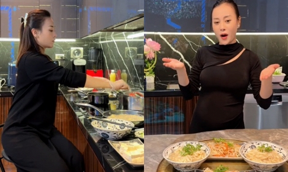 Nổi tiếng kỳ công nấu nướng chăm chồng, Phương Oanh bất ngờ tiết lộ có ngày chỉ ăn cơm với cà, bữa cơm chưa đến vài chục nghìn