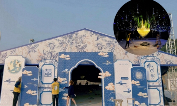 Hé lộ không gian đám hỏi cực kì hoành tráng, cầu kì của Quang Hải và Chu Thanh Huyền