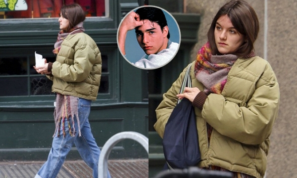 Suri Cruise gây sốt chỉ với 2 bức ảnh dạo phố New York cuối năm, gương mặt ngày càng giống Tom Cruise đến ngỡ ngàng