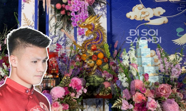 Tráp dát vàng, đính 700 viên đá được Quang Hải chuẩn bị trong đám hỏi với Chu Thanh Huyền