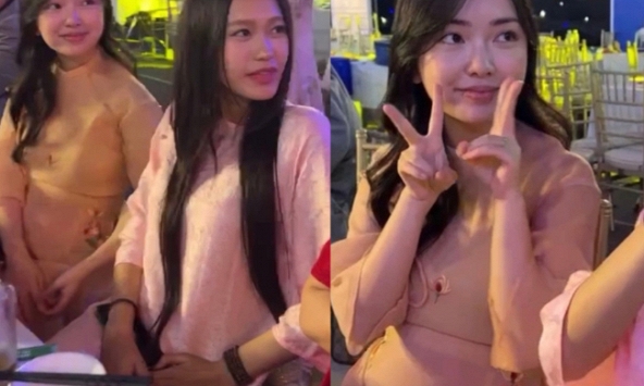 Doãn Hải My, Mai Hà Trang lộ rõ vòng 2 lùm lùm khi mặc áo dài đi ăn hỏi Quang Hải và Chu Thanh Huyền