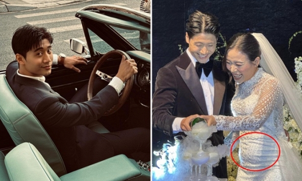 Khoe ảnh đi ăn cưới Tôn Kinh Lâm, khách mời vô tình để lộ góc chụp vòng 2 lùm lùm của cô dâu?