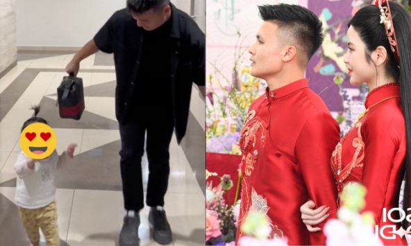 Chu Thanh Huyền gọi Quang Hải là 'ông bố bỉm sữa', chàng cầu thủ có một hành động chứng tỏ chăm con cực khéo