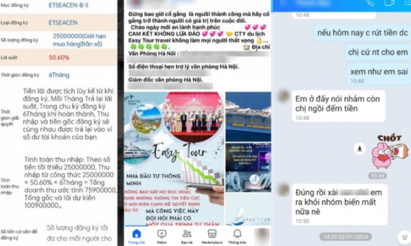 Hé lộ đoạn chat nạn nhân của app Easy Tour mắng người vì nhận được lời khuyên ngừng đầu tư: 'Em ở đấy nói nhảm còn chị ngồi đếm tiền'