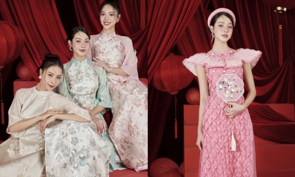 Top 3 Hoa hậu Việt Nam 2023 Thanh Thủy, Ngọc Hằng, Thùy Linh khoe sắc trong những tà áo dài cách tân