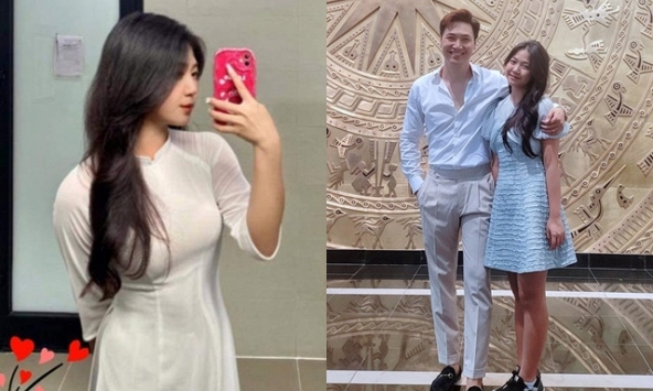 Bà xã Mạnh Trường ngạc nhiên khi xem ảnh con gái tự chụp, nam diễn viên lập tức ra lệnh 'tịch thu điện thoại'