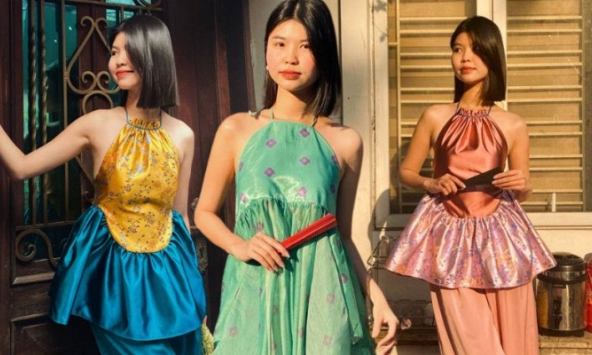 Tết đến mặc áo yếm xinh