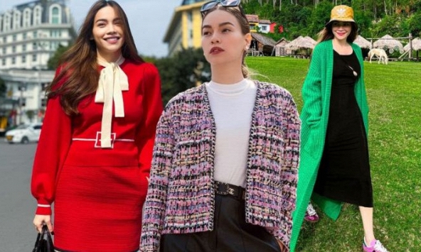 Tham khảo 10 cách diện trang phục màu sắc sang trọng, không lo 'sến' của Hồ Ngọc Hà