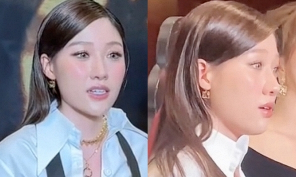 Em gái Trấn Thành bị xịt keo, mặt cứng đơ khi bị phóng viên mắng ngay họp báo 