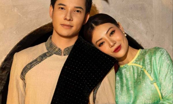 Thanh Hương khoe sắc với áo dài, e ấp bên nam diễn viên đẹp trai