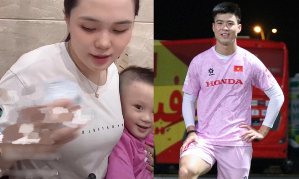 Ái nữ cựu chủ tịch CLB Sài Gòn vừa bán hàng online vừa trông con, dân mạng thắc mắc 'Duy Mạnh đâu'?