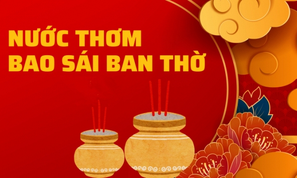 Bao sái bàn thờ là gì? Dùng nước gì để bao sái bàn thờ mới đúng?