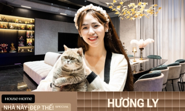 “Đột nhập” căn penthouse 450m2 của Hương Ly: Tông đen xám chủ đạo như nhà tài phiệt phim Hàn Quốc, không ngại đầu tư nội thất đắt tiền 