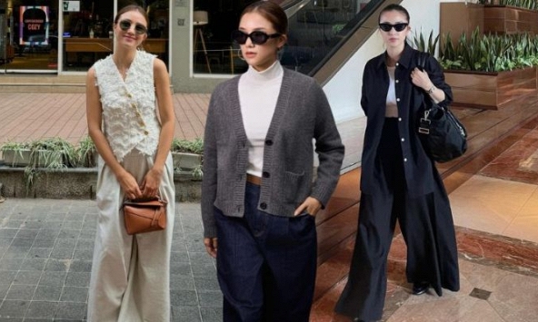 Hot mom Salim chuyên diện quần ống rộng nhưng không gây nhàm chán nhờ loạt cách phối đồ sành điệu