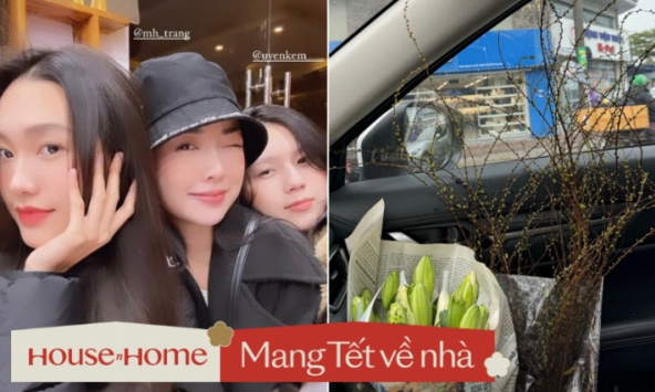 Doãn Hải My, Uyên Kem rục rịch trang hoàng nhà cửa đón Tết, bên ngoài sang chảnh hết nấc bên trong đều chuẩn vợ đảm