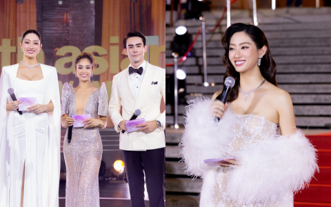 Lương Thùy Linh khoe visual sáng bừng, chiếm spotlight trong lần đầu tiên làm host tại sự kiện quốc tế