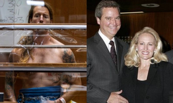 Vụ 'phân xác phi tang' gây rúng động Hollywood: Con trai cựu Hoa hậu Mỹ để ngực trần hầu tòa, phủ nhận hành vi giết vợ và bố mẹ vợ