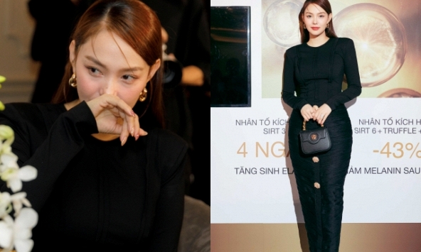 Minh Hằng tự tin diện đầm ôm sát tại sự kiện làm đẹp 