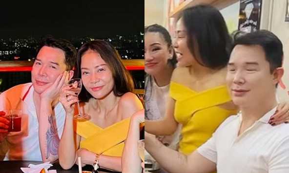 Đã 'cạch mặt' thời gian dài, Nathan Lee - Thu Minh bất ngờ kề vai bá cổ 'nối lại tình xưa'