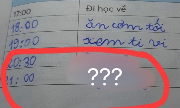Đang làm bài tập viết thời khóa biểu thì bí ý tưởng, học sinh tiểu học có màn chữa cháy khiến người có trí tưởng tượng nhất cũng 'đứng hình'