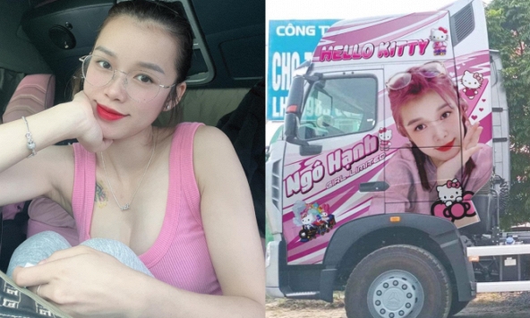 Gặp Ngô Hạnh - mỹ nữ lái xe tải 30 tấn ở Thái Nguyên, phủ hồng xe bằng hình Hello Kitty: Cuộc sống ra sao sau khi nổi tiếng?