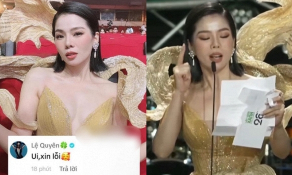 Lệ Quyên xin lỗi sau màn cướp lời MC, cách nói gây ngỡ ngàng