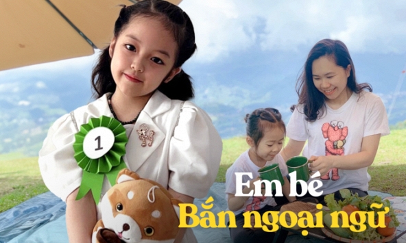 Loạt em bé nói vài ba ngôn ngữ khi còn chưa sõi tiếng Việt, không sợ 'loạn ngôn' vì bố mẹ đều có bí kíp chung