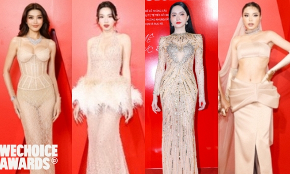 Dàn hậu 'đại náo' thảm đỏ WeChoice Awards: Hương Giang - Thùy Tiên phát sáng, Kỳ Duyên - Minh Triệu và Quỳnh Châu hở bạo
