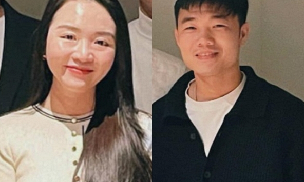 Nhuệ Giang hiếm hoi xuất hiện cùng Lương Xuân Trường, nhan sắc khác hẳn, không còn hình ảnh cô tiêu thư như lúc mới yêu