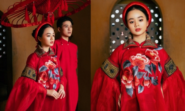 Áo dài thổ cẩm tơ tằm: Những thiết kế mang linh hồn của người Việt xưa