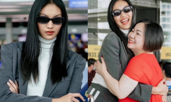  Quán quân The Face Vietnam Huỳnh Tú Anh xuất hiện đầy cá tính tại sân bay, lên đường tới kinh đô thời trang bậc nhất thế giới