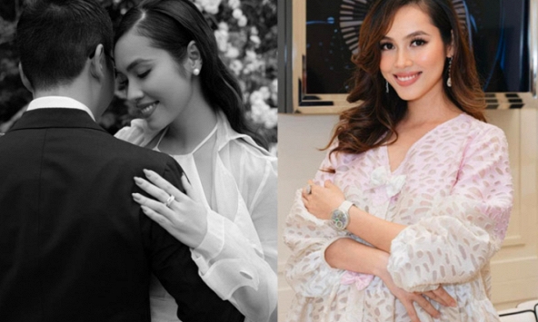 Á hậu Hoàng My mang thai con đầu lòng, dàn sao Việt đồng loạt chúc mừng 