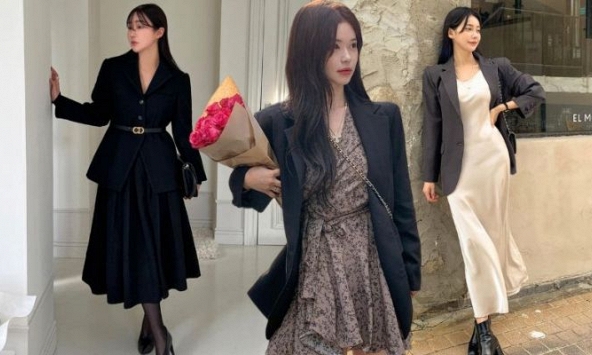 Tham khảo 10 cách diện blazer với váy để Tết gặp ai cũng được khen mặc đẹp