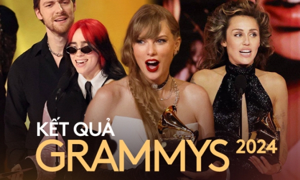 Kết quả Grammy 2024: Taylor Swift và Miley Cyrus đại thắng Big Four, Billie Eilish là chủ nhân 'Ca khúc của năm'