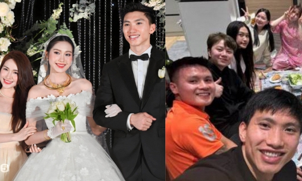 Hoà Minzy rủ vợ chồng Văn Hậu - Hải My hát karaoke, tiện thể tụ tập tất niên cùng hội Văn Toàn, Quang Hải