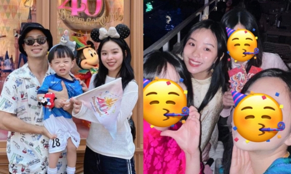 Lộ ảnh hiếm hoi của Viên Minh - vợ Công Phượng diện áo dài đón tết