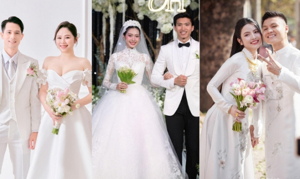 Những đám cưới đình đám của các ngôi sao bóng đá năm 2023: Đoàn Văn Hậu và Doãn Hải My chiếm trọn spotlight