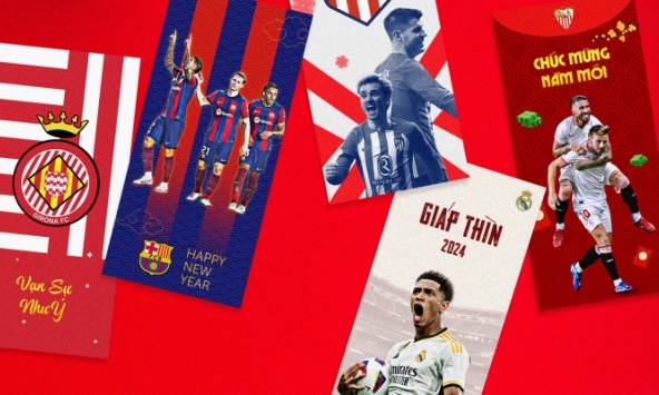 Hàng loạt CLB lớn thế giới gửi lời chúc Tết đến Việt Nam: MU, Tottenham còn viết hẳn bằng tiếng Việt