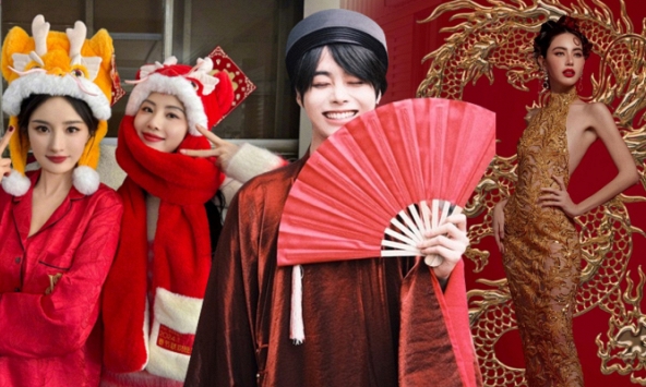 Sao thế giới nô nức đón năm mới: Hanbin diện cả Hanbok và áo dài, Dương Mịch - Lưu Thi Thi cùng dàn mỹ nhân Thái khoe sắc chào xuân