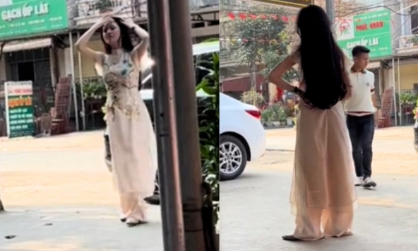 Quang Hải lái Mercedes đưa Chu Thanh Huyền về ăn tết nhà ngoại, tác phong và vóc dáng qua 'cam thường' khác biệt với ảnh tự đăng