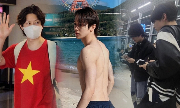 Sao Hàn 'xông đất' Việt Nam năm Giáp Thìn: Heechul - TXT vi vu khắp nơi ăn Tết, tân binh SM khoe body siêu hot ở biển Nha Trang