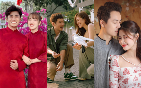 Vựa 'cẩu lương' Vbiz ngày khai xuân: Puka - Gin Tuấn Kiệt sánh đôi tình tứ, 1 cặp đôi vướng nghi vấn phim giả tình thật