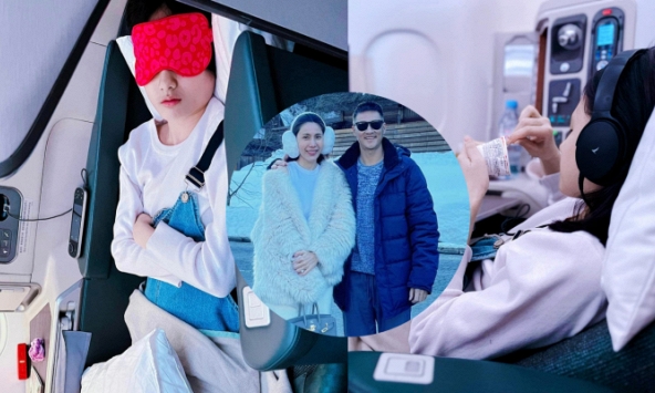 Ái nữ nhà Công Vinh - Thuỷ Tiên gây sốt dù chỉ lộ nửa gương mặt, chiều cao cực phẩm, môi trái tim giống Jisoo chắc chắn xinh