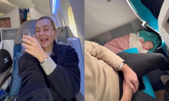 Bà mẹ để con 11 tháng tuổi nằm lọt thỏm dưới chân ghế máy bay để 'hưởng thụ' riêng trong khoang thương gia: 'Tôi xứng đáng có giấc ngủ trưa'