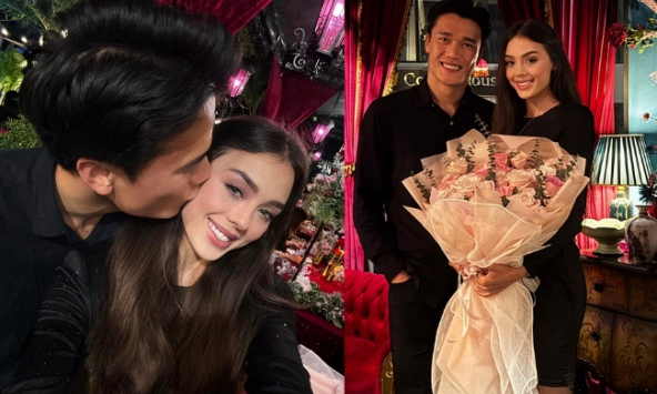 Bùi Tiến Dũng khoe ảnh hôn vợ mẫu tây cực tình, Dianka phản ứng thế nào?