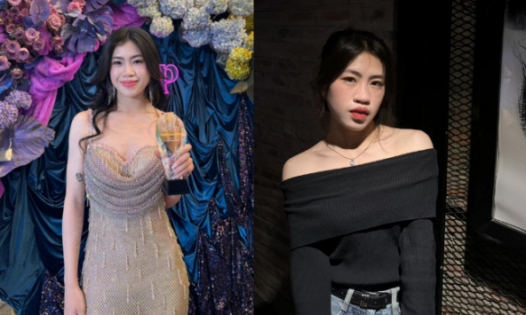 'Cơn lốc đường biên' Thanh Nhã gây sốt, vừa mặc váy hai dây gợi cảm giờ lại khoe vai trần quyến rũ